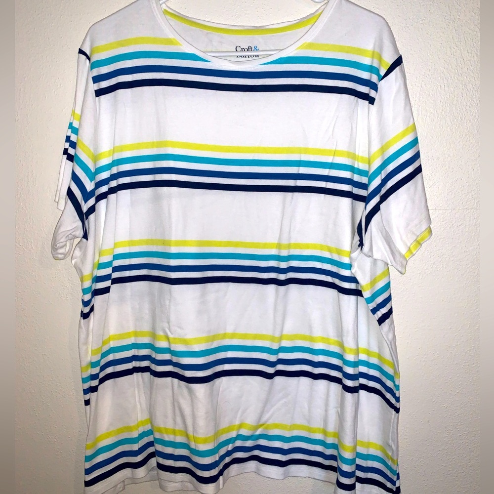 White & Stripes Tee